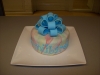 Blauwe strik